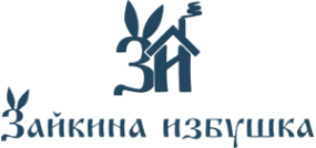 Логотип компании Зайкина избушка