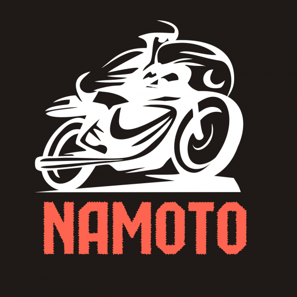 Логотип компании Мотошкола Namoto